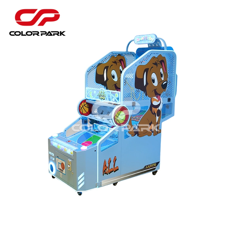 Colorful Park Coin Operated Coin Slot Game Machine Basketball Arcade Game