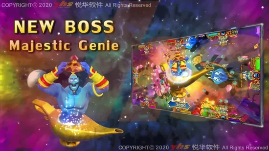 USA Hot Sale 4 Spieler Arcade Fishing Geschicklichkeitsspielmaschine Aladdin Adventure